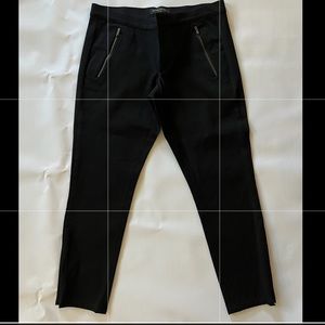 Banana Republic Black Pants with Zipper Detailings